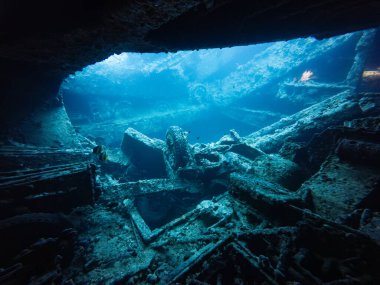 SS Thistlegorm Batık WW2 Gemi Yük Ambarı İçi