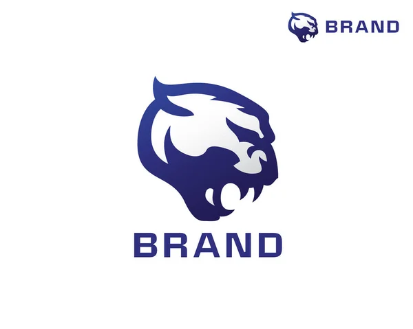 Kara Panter logosu. Satılık Kara Panter logosu. Kara Panter maskotu logosu.