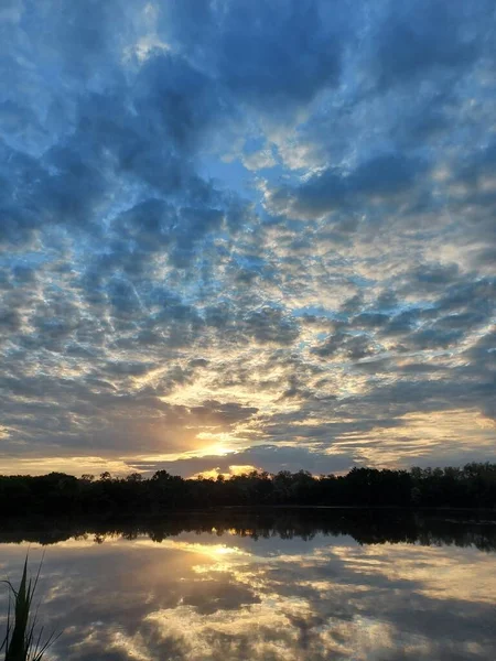 stock image Amazing cloudscape on the sky at sunset time after rain. High quality photo