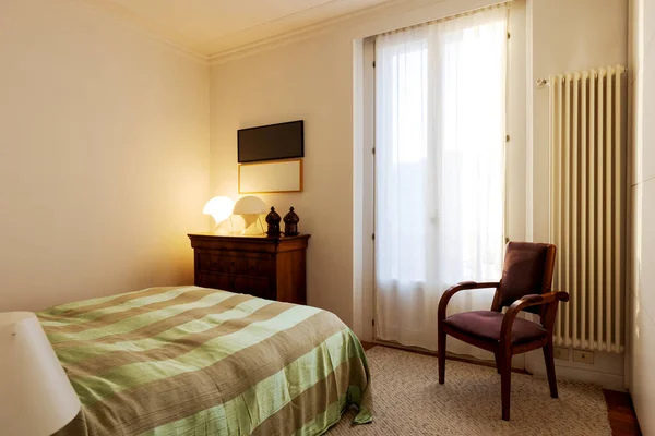 Bright Elegant Bedroom Vintage Apartment Interior Modern Furniture Nobody — Stock Photo, Image