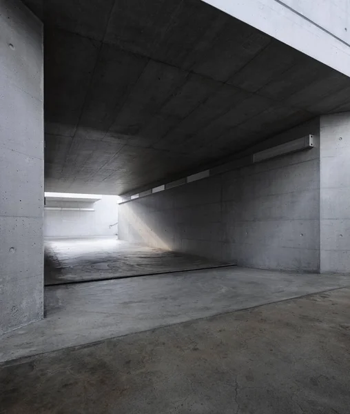 Betonový Podchod Pro Pěší Pod Nádražím Švýcarském Mendrisiu Nikdo Uvnitř — Stock fotografie