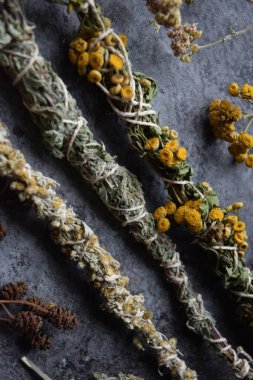 Slavic natural herbal incense wands clipart