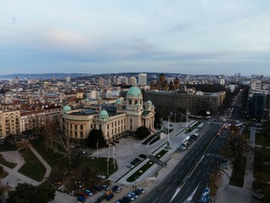 Sırbistan Cumhuriyeti Ulusal Meclisi 'nin insansız hava aracı görüşü. Avrupa