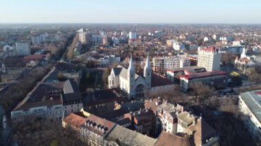 Vilnius şehrinin panorama manzarası eski kasabanın kulesinden Litvanya 'nın başkenti, Litvanya' nın, Avrupa 'nın