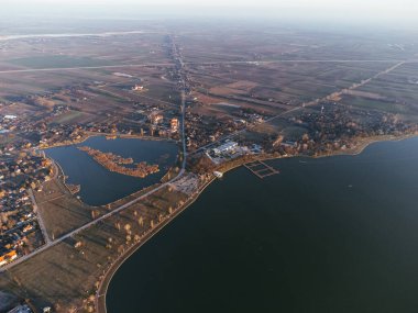 Palich Gölü, Subotica, Sırbistan ve Avrupa üzerindeki hava aracı manzarası