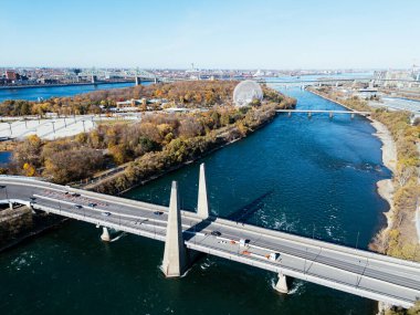 Ile-de-Notre-Dame, Montreal, Quebec, Kanada 'daki Casino manzarası