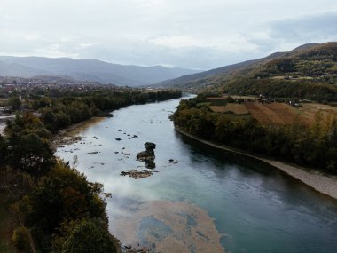 Famous house in the middle of river in the Tara region, Serbia, Europe. clipart