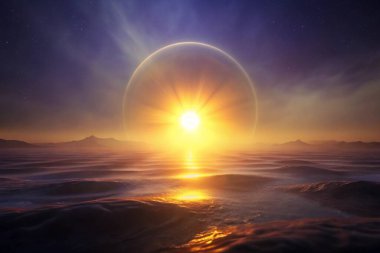 Arkaplanda soyut parlak sarı güneş ışınları