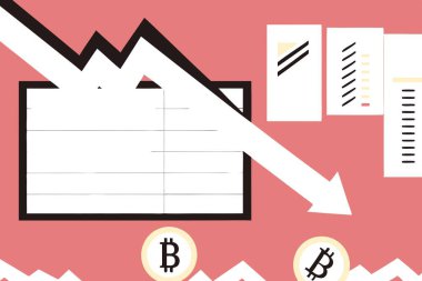 Bitcoin negatif trend. Borsa Çizelgesi Konsepti