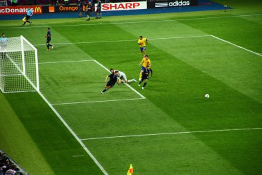 22 Haziran 2012. Gol İngiltere - İsveç futbol maçı, Euro 2012 futbol şampiyonası.