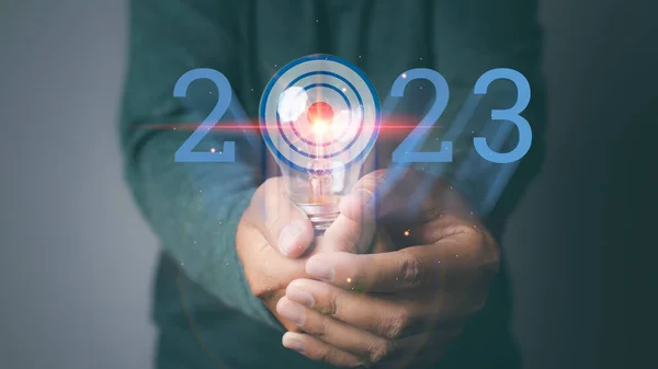 Tahun Baru 2023 Memulai Investasi Bisnis Dan Keuangan Baru Pengusaha — Stok Foto