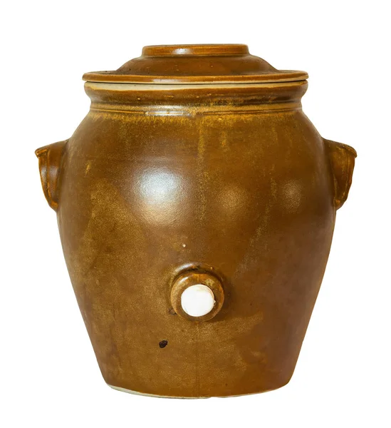Traditional French Stoneware Vinegar Maker — Stock Photo, Image