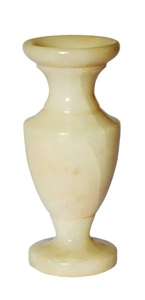 Large Alabaster Marble Onyx Vase Urn Elegant Classic Marble Home — Stock Photo, Image