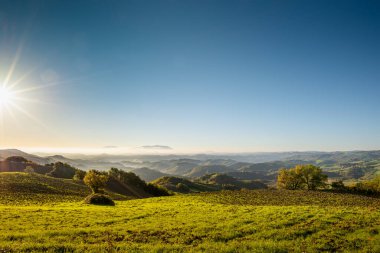 İtalya 'daki Montefeltro tepeleri, İtalyan Marşı' ndaki Carpegna Dağı 'nın altındaki Pietrarubbia bölgesinden, Emilia Romagna ve Toscana' ya yakın.
