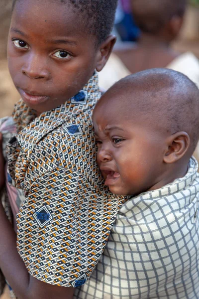 Шай Шай Мозамбік Закрийте Передній Погляд Молодого Неідентифікованого Африканського Хлопчика — стокове фото