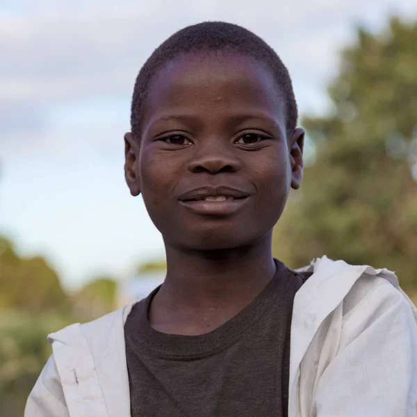 Xai Xai Mosambik Nahaufnahme Eines Unbekannten Afrikanischen Jungen Der Von — Stockfoto