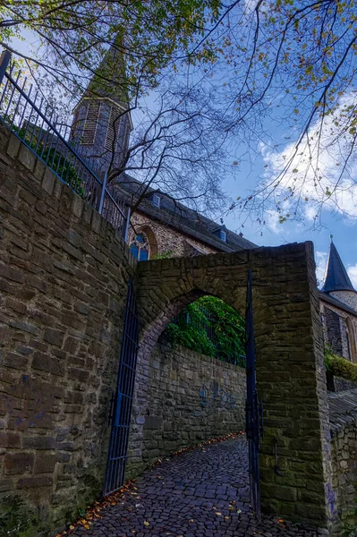 Chemin Porte Une Église Historique Siegen — Photo