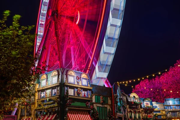 Christmas Market Ferris Wheel Dusseldorf — Stock Photo, Image