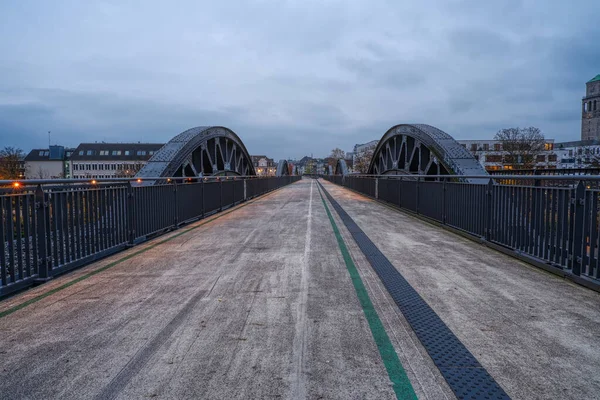 Велосипедная Дорожка Бывшем Железнодорожном Мосту Мюльхейме — стоковое фото