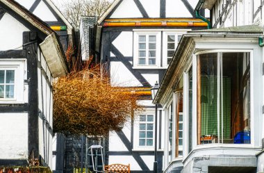 Romantic half-timber houses in the historical old district of Freudenberg