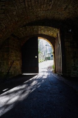 Medieval castle gate of Tecklenburg castle