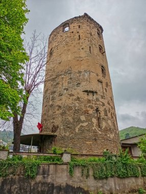 Boppard 'daki tarihi Suerlingsturm kulesi