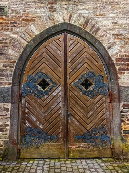 Porta Estável Casa Empregados Castelo Histórico Koblenz Stolzenfels — Fotografia de Stock