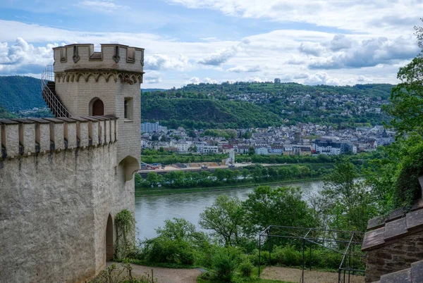 Исторический Замок Река Рейн Недалеко Остенде — стоковое фото