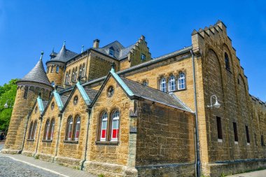 Goslar 'ın eski merkezindeki tarihi eski okul