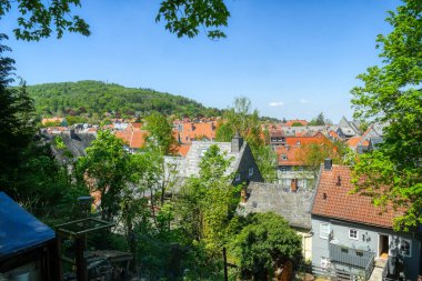 Goslar 'ın tarihi merkezine bak