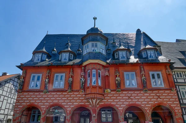 Gyönyörű Történelmi Épület Piactéren Goslar Régi Központjában — Stock Fotó