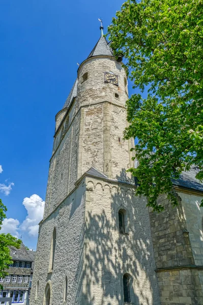 Deux Tours Une Église Historique Goslar — Photo