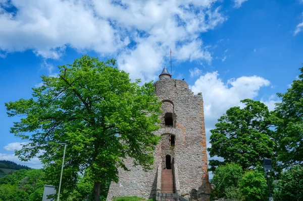 Torre Histórica Ruina Del Castillo Saarburg — Foto de Stock