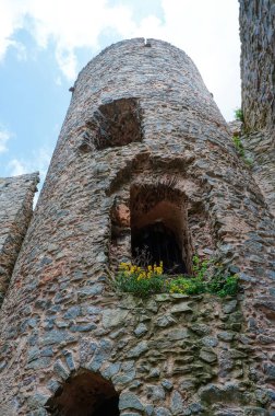 Saarburg Kalesi 'nin tarihi kalıntıları.