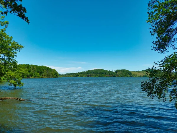 Vista Sul Bacino Idrico Moehnesee — Foto Stock
