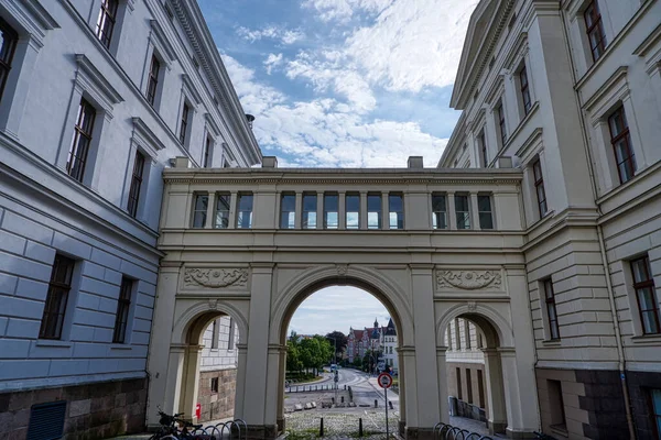 Historische Staatskanselarij Het Oude Centrum Van Schwerin — Stockfoto