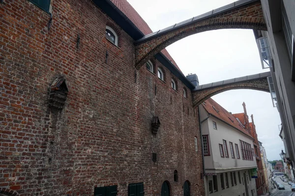 Historische Gassen Zunftstube Des Seemannsvereins Der Altstadt Von Lübeck — Stockfoto