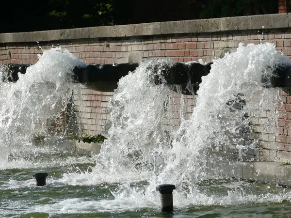 Chorros Agua Parque Norte Düsseldorf — Foto de Stock