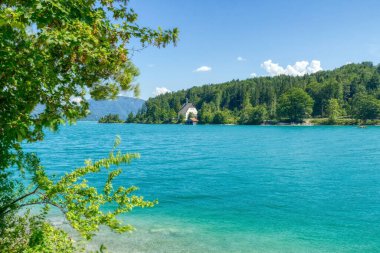 Bavyera 'daki Walchensee Gölü' ne bak
