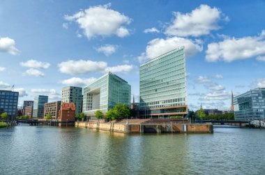 Modern buildings at the Hafencity in Hamburg clipart