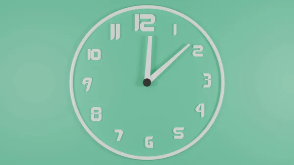 Візуалізація Настінного Годинника Число Вказує Поточний Час Було Збільшено Цифри — стокове фото