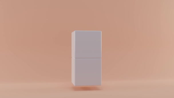 Boucle Animation Transformation Cube Symbole Dollar Américain Partir Cubes Idée — Video