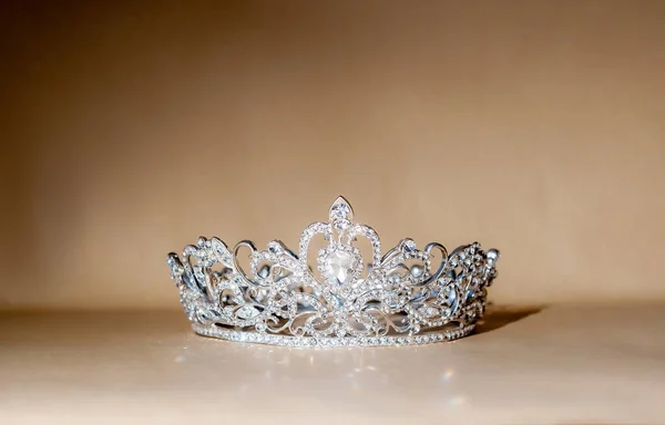 Prinses Koninklijke Kroon Diadeem Voor Koning Koningin — Stockfoto