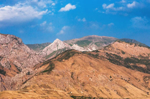 乌兹别克斯坦的Chimgan岩石 图库图片