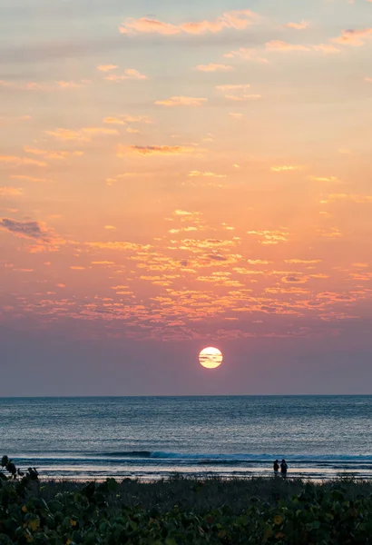 stock image Beautiful beach in sunset in Tamsui, New Taipei City.