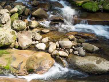 Uzun süre hareketli kalmak kayaların arasından akan akıntıyı bulanıklaştırdı.