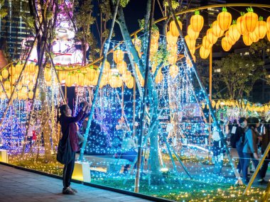 TAIPEI-FEB 17:Taiwan Lantern Festival facade on February 17,2023 in TAIPEI, TAIWAN.Since 2001,The Festival has been held in different cities across Taiwan,and it's returning to Taipei after 23 years.