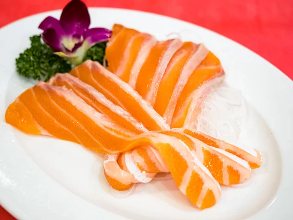 Somon Sashimi Pește Crud Alimente Japoneze — Fotografie, imagine de stoc