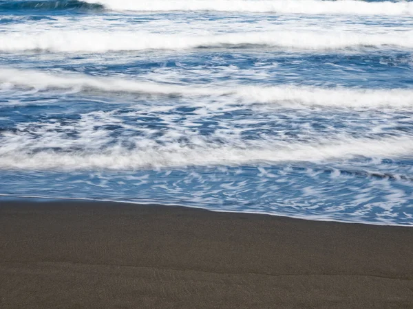 Długa Ekspozycja Mglistej Plaży Piaskowej Tajwanie — Zdjęcie stockowe