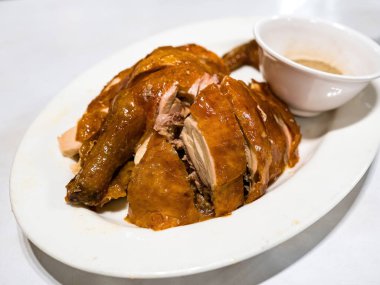 Doğranmış BBQ haşlanmış tavuk - Popüler Tayvan yemeği